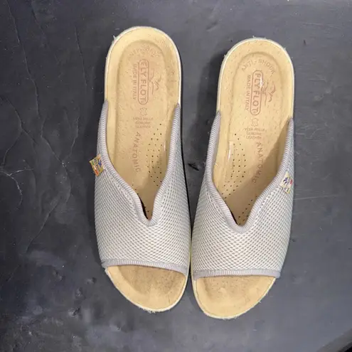 Fly Flot Womens Slide Sandals Gray Size 9 Casual Comfort Summer Basic