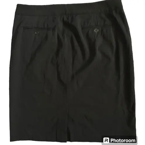 Theory  black mini pencil skirt size 8