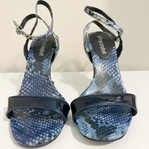 Jeffrey Campbell  Navy Blue‎ Strappy Heel Sandals size 6.5