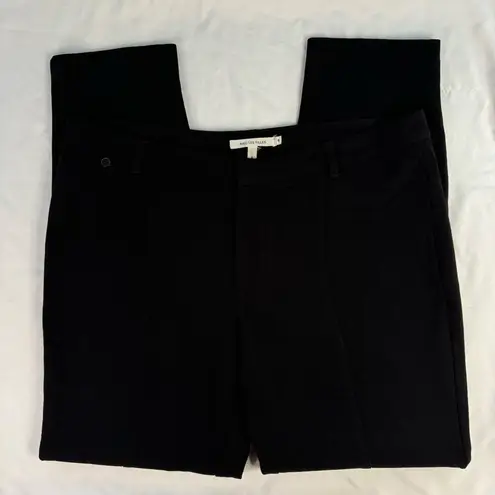 Avec Les Filles Size 6 Black Crop Ankle Tapered Trouser Pants Office Minimalist