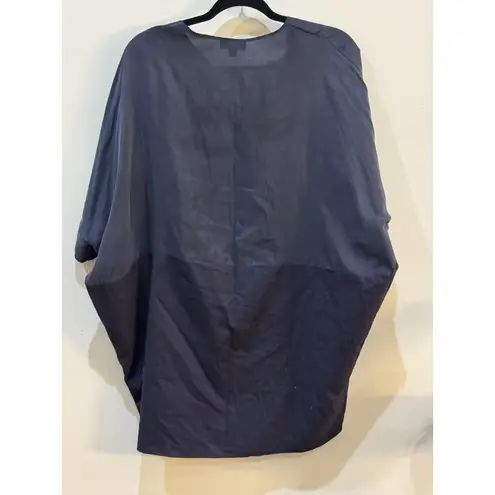 COS Navy Blue Silk Cotton Paneled Unstructured Dress Size XS Oversized Capsule