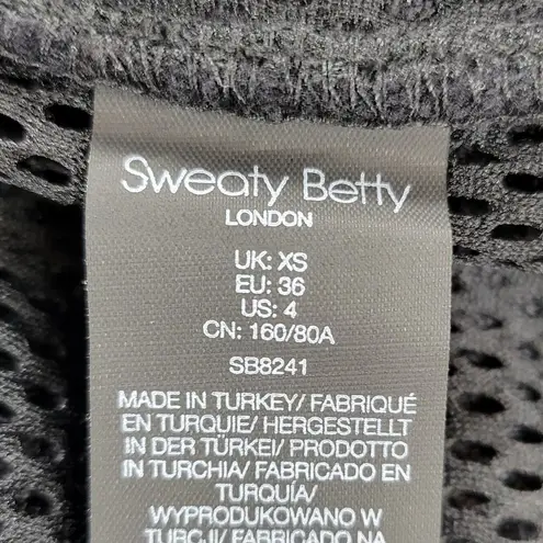 Sweaty Betty  Womens Jacket Size XS Black Pennine Zip Through Sherpa Fleece NEW