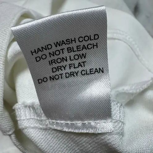 BlaShe White Stretch Denim Button Front Dress Size S