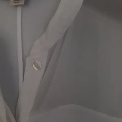 All Saints XS Summer Side Tie Sleeveless Concealed Button Front Top