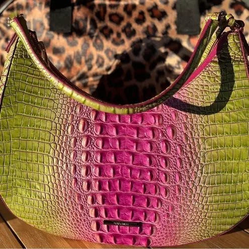 Brahmin Bekka Limeade Melbourne Shoulder Bag with matching Adelle Wallet