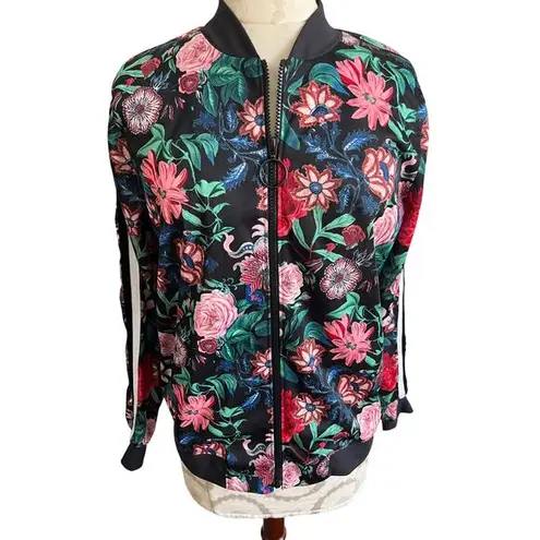 Project Runway Women's Floral Zip Up Jacket Medium
