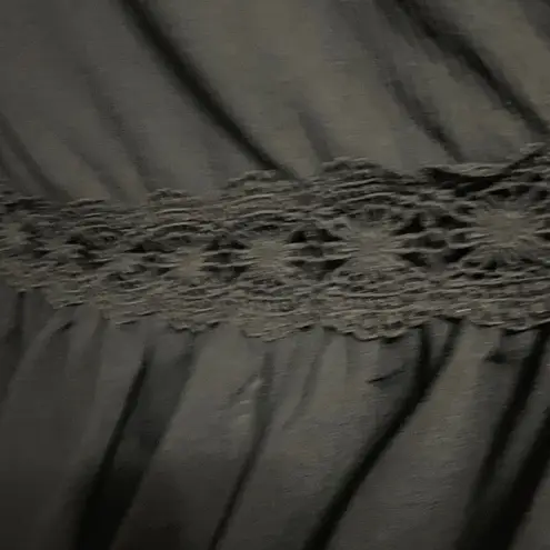 NO COMMENT Elegant Black Women's SIZE LARGE SUNDRESS LASER CUT HEM CLEAN Dress