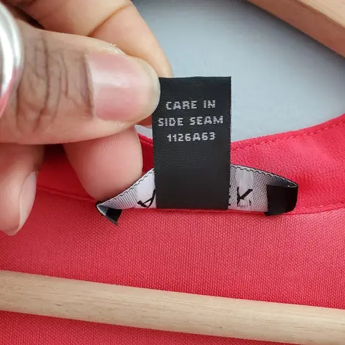 A Byer A. Byer Red Lightweight Summer Pullover Drawstring Waist Dress Size L - Image 7