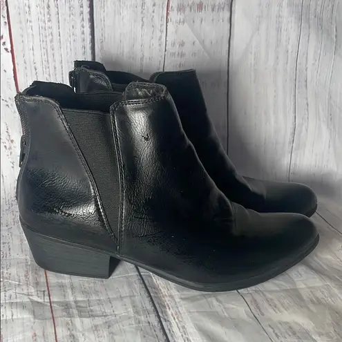 Esprit Black Ankle Booties with Elastic Panels
