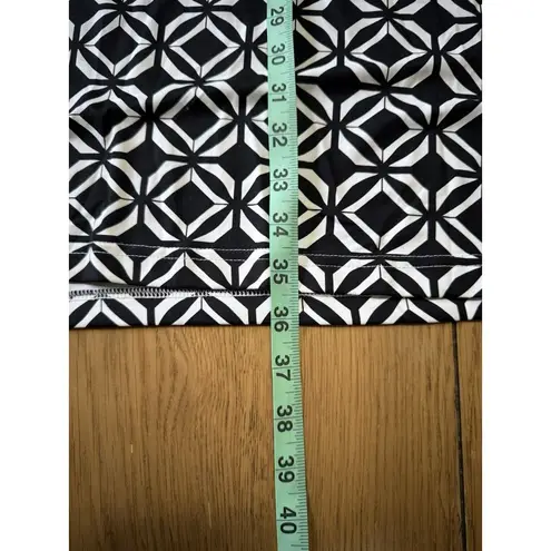 LULU B Dress Women Large 3/4‎ Sleeve Stretch Black White Pre Shrunk Beach Travel