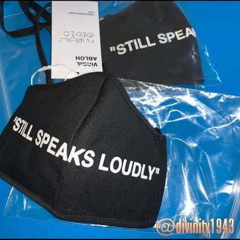 ⭕️Virgil Abloh’s “STILL SPEAKS LOUDLY” mask Black