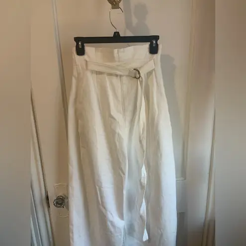 Philosophy di Lorenzo Serfani High Waisted Wide Leg White Denim Trouser Pants 4