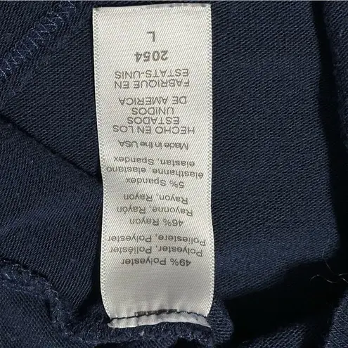 Michael Stars Women’s Size L Navy Blue Handkerchief Hem Lightweight Sweater