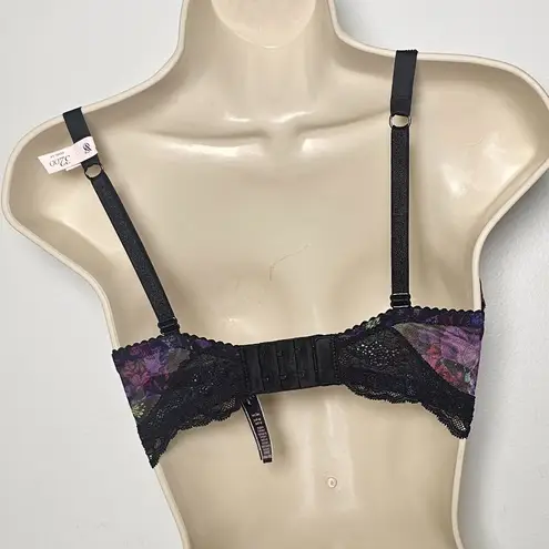 Victoria's Secret  Shine Strap Lace Trim Push-Up Bra / Moody Floral / Size 32DD
