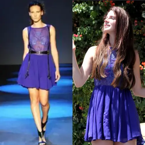 Blessed Are The Meek Revolve Ethereal Embroidered Mini Dress in Blue Size 0 XXS