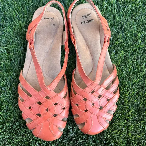 Earth Origins New no tag Orange Huarache Sandals never used