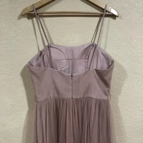 WToo by Watters 448 blush pink bobbinet tulle dress Size 12