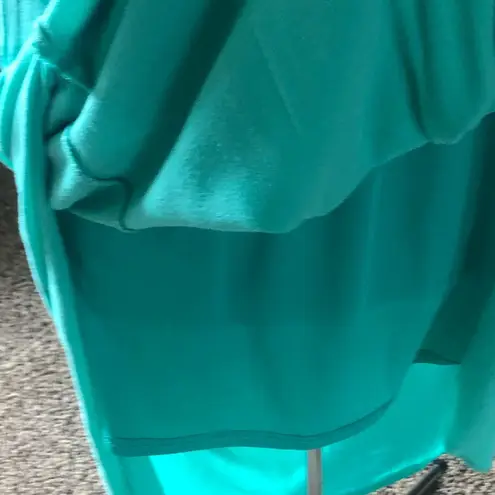 Jealous Tomato Boho Maxi Dress Size Large Buckle Side Split Teal Skirt