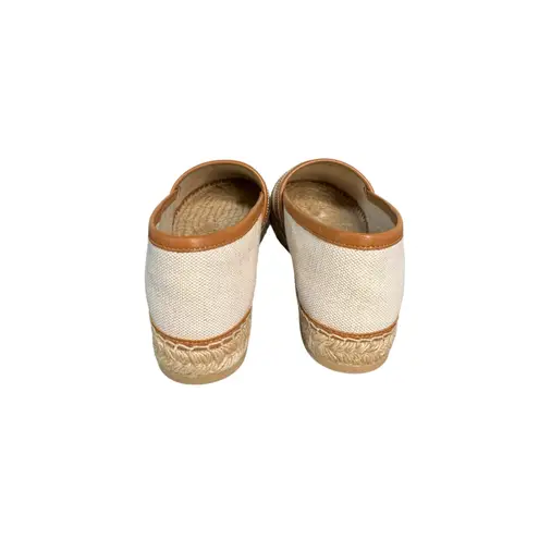 Tod’s NIB Gomma Kate Espadrille Flats in Beige Size 39 Brown