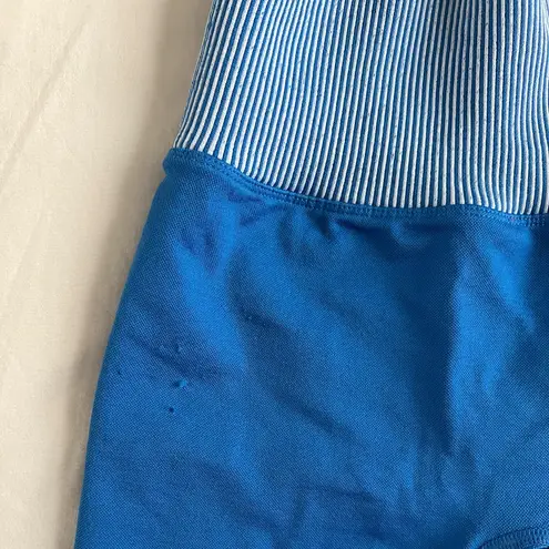 Cream Yoga Ashley Biker Shorts in Royal Blue