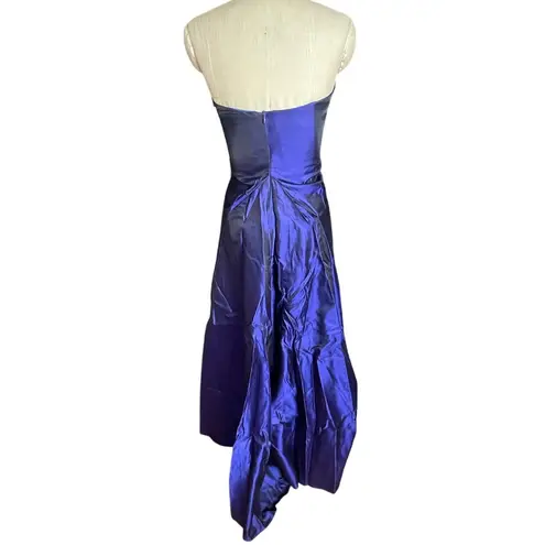 STAUD Tullio Silk Strapless Violet Purple Long Gown Dress Size 4