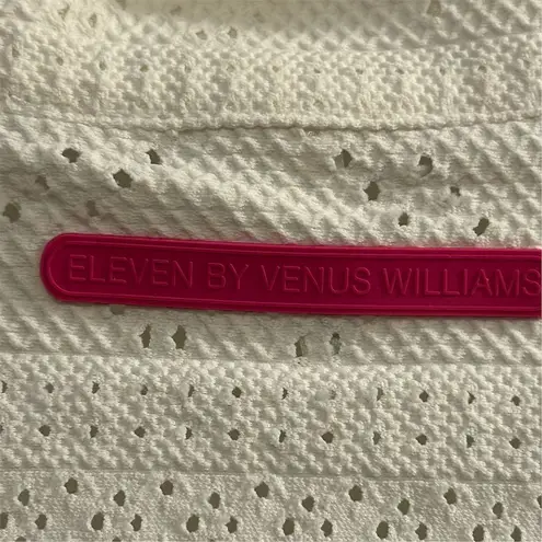 Eleven by Venus Williams Women's XS White Polo Shirt Lightweight Breathable