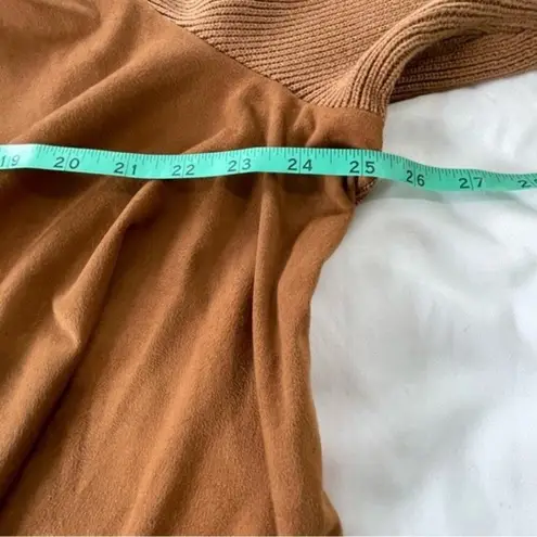 Westport NWT Dressbarn 1962 Caramel Color Suede Sweater Cardigan Size 3X