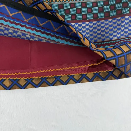 Maeve Anthropologie Audra Mini Skirt 6 Metallic Geometric Tribal Mixed Jewel