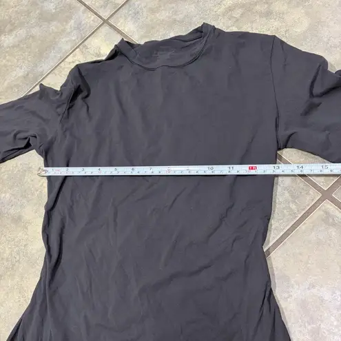 SKIMS Fits Everybody Long Sleeve T-Shirt in Onyx SIZE L Comfy Casual Minimalist