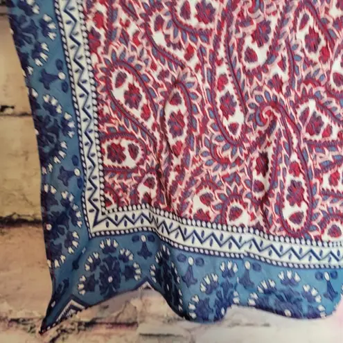 Ba&sh USSO FRAMBOISE MIXED PRINT HI LOW RUFFLE DRESS FRAMBOISE 0 USA 4