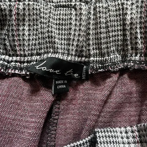 Love Tree Gingham Tie-Waist Jogger Dress Pant