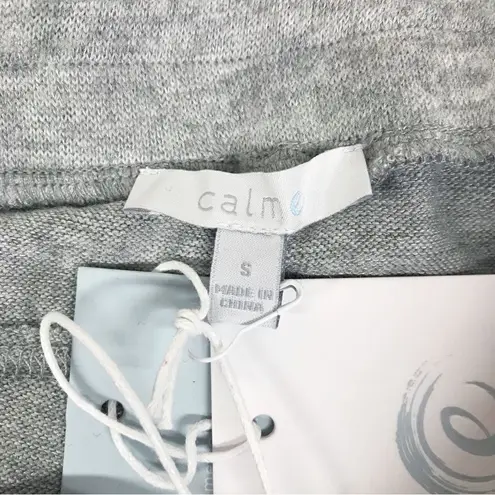 Johnny Was CALME Gray Wide Leg Pant Pull On Casual Relaxed Soft Size Small New