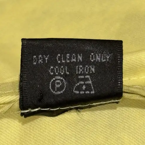 Lafayette 148 Size 20 2X Yellow Tropical Design Cotton Safari Jacket