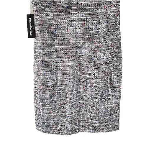 Karl Lagerfeld Paris Womens Tweed Double Breasted Dress Size 10 NWT Quiet Luxury