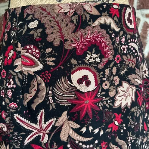 VINTAGE briggs petite black paisley maxi skirt Size 8P