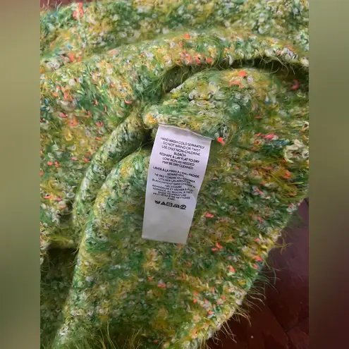 Free People  Women's Stardust Pullover Lemon Lime Green Combo S