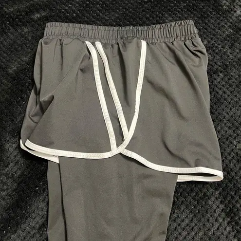 Two pieces set tracksuit bomber jacket sport set leggings shorts activewear mesh White Size M