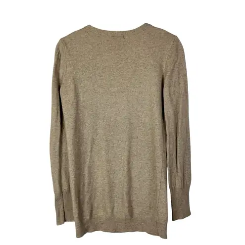 Simplify by Playlife Light Brown Knit Cardigan Sweater S Tan