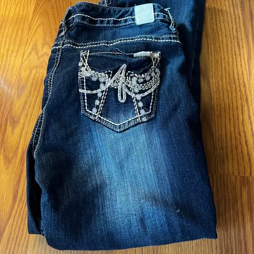 Maurice's  ORIGINAL CAPRI DENIM BLUE JEANS THICK STITCH 9/10​