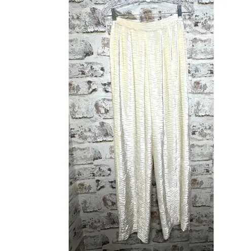 Giorgio Armani Vintage Vestimenta Spa silk blend Textured Trousers size 42