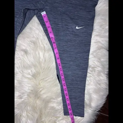 Nike  Pro dri-fit heathered grey high rise crop length leggings sz 1X