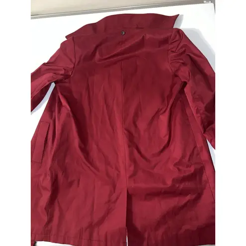 Lauren Ralph Lauren Coat Womens Med Lined Rain Coat Classic Red Swing