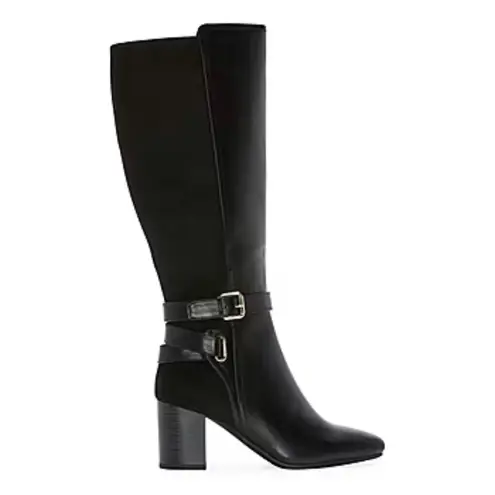 Liz Claiborne  Boots Black Hemlock Block Heel Riding Boots Sz 9 NEW IN BOX