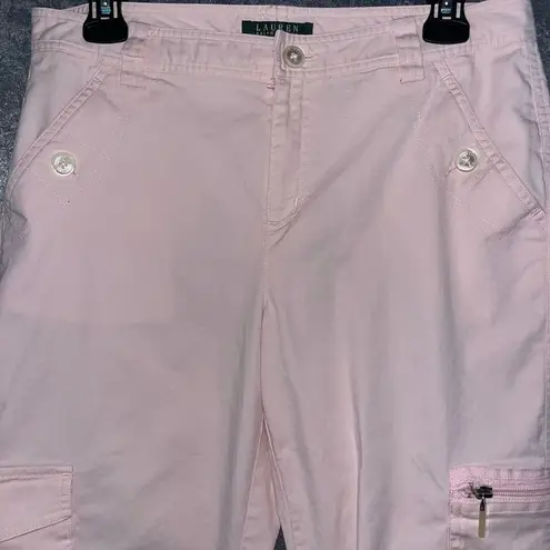 Ralph Lauren  pink cargo capri pants 6