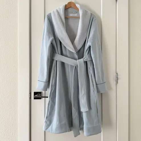 Lake Fleece Robe Womens Light Blue Loungewear Pajamas Cozy Size M Size M