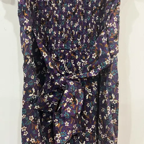 NWOT Band Of The Free Purple Floral Coraline Mini Dress Size Medium