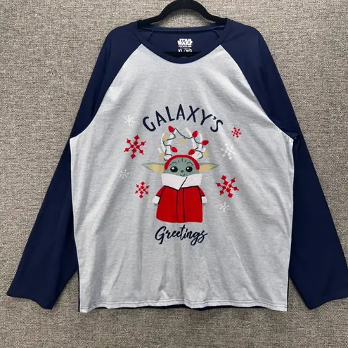 Star Wars Womens Sleep Shirt Size XL Baby Grogu Christmas Mandalorian Holiday
