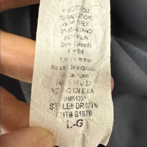 Timing  gray stretchy open back dress women's size L large