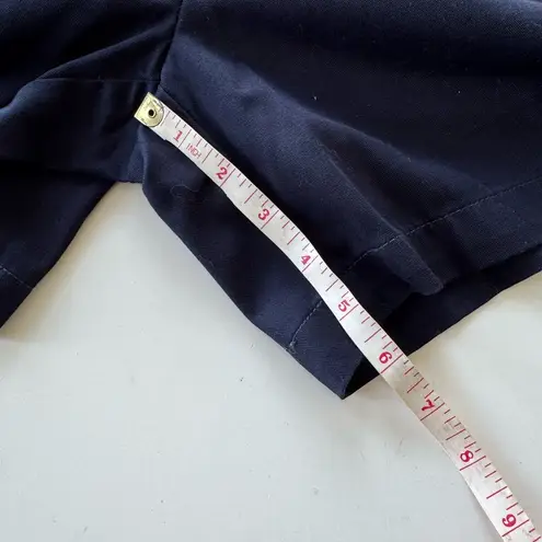 Dockers Navy Blue Classic High Natural Waist Pleated Chino Shorts Size 10 NWT