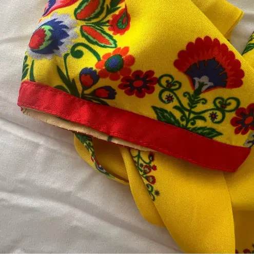 Biba Manish Arora Yellow Kurta Dress Sequined Floral Design Diwali Weddi…